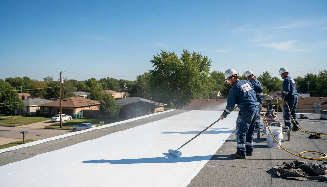 Commercial roof coating in Chester, OH near me